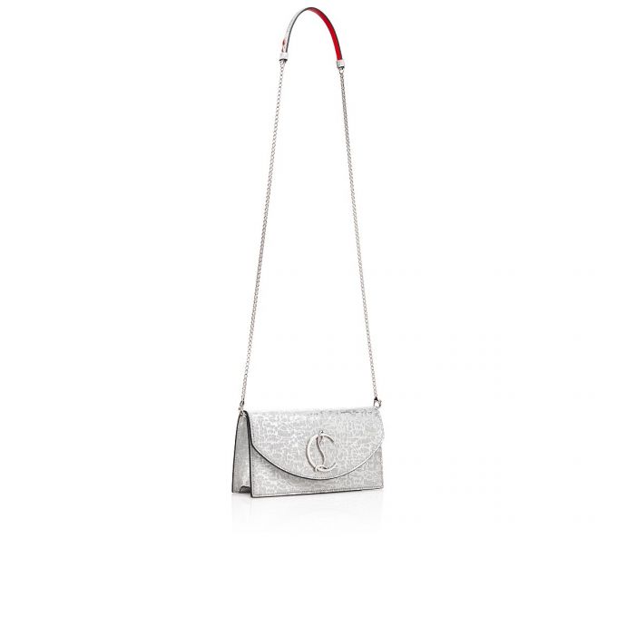 Belt Bags & Mini Bags Christian Louboutin Loubi54 Creative Piele Mini Bags Dama Argintii | RO08496