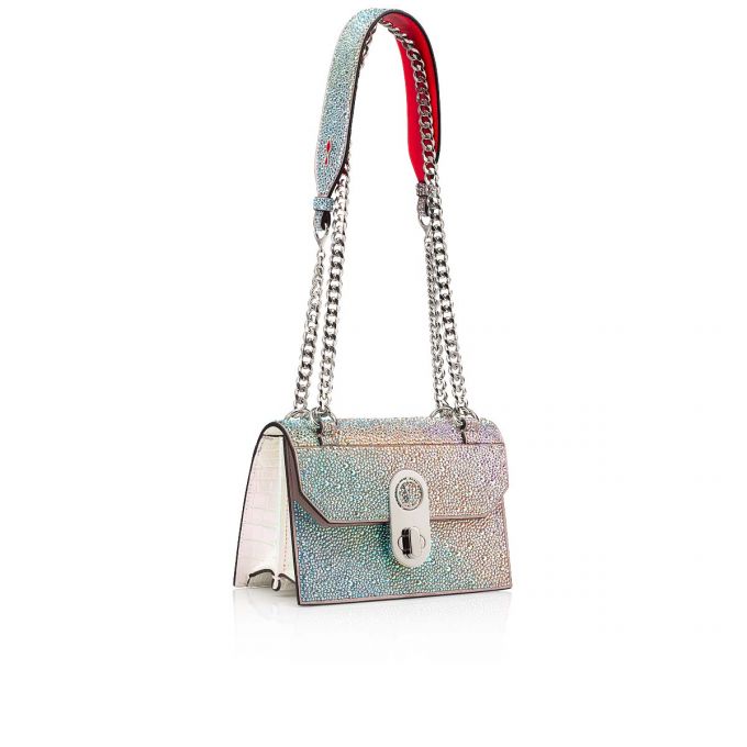 Belt Bags & Mini Bags Christian Louboutin Elisa Mini Strass Mini Bags Dama Roz Albi Colorati Argintii | RO16724