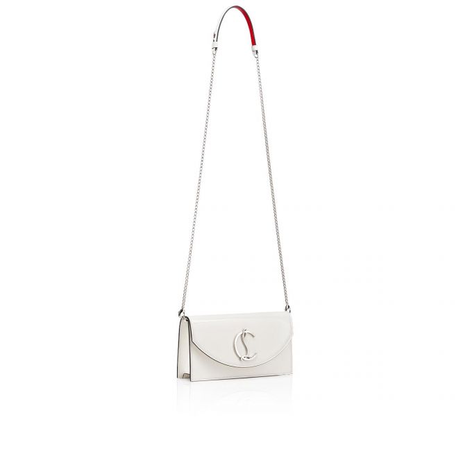 Belt Bags & Mini Bags Christian Louboutin Loubi54 Clasici Piele Mini Bags Dama Albi Argintii | RO71269