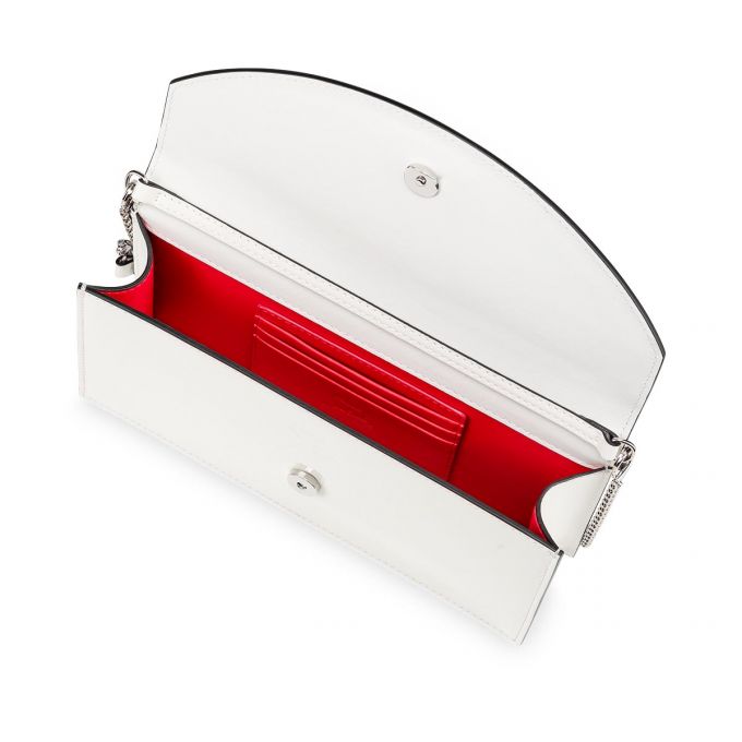 Belt Bags & Mini Bags Christian Louboutin Loubi54 Clasici Piele Mini Bags Dama Albi Argintii | RO71269