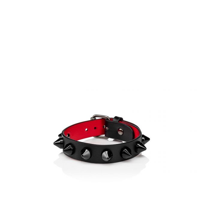 Bracelets Christian Louboutin M Loubilink Bracelet Bracelets Barbati Rosii Negrii | RO89204