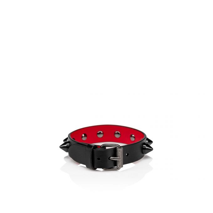 Bracelets Christian Louboutin M Loubilink Bracelet Bracelets Barbati Rosii Negrii | RO89204