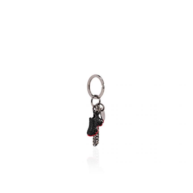 Breloc Christian Louboutin M Alergat Metallic Finish Keyrings Barbati Negrii Rosii | RO49855