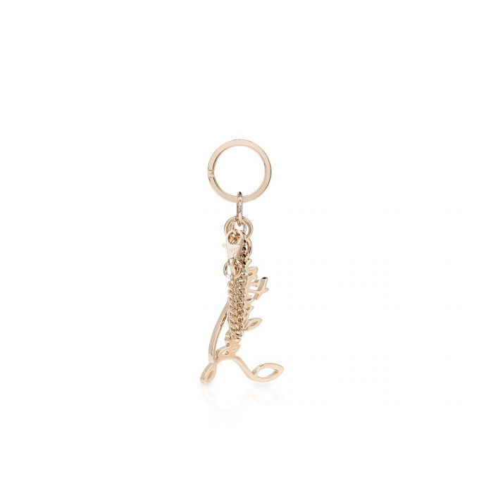 Breloc Christian Louboutin W Louboutin Logo Keyring Strass Keyrings Dama Aurii | RO58411