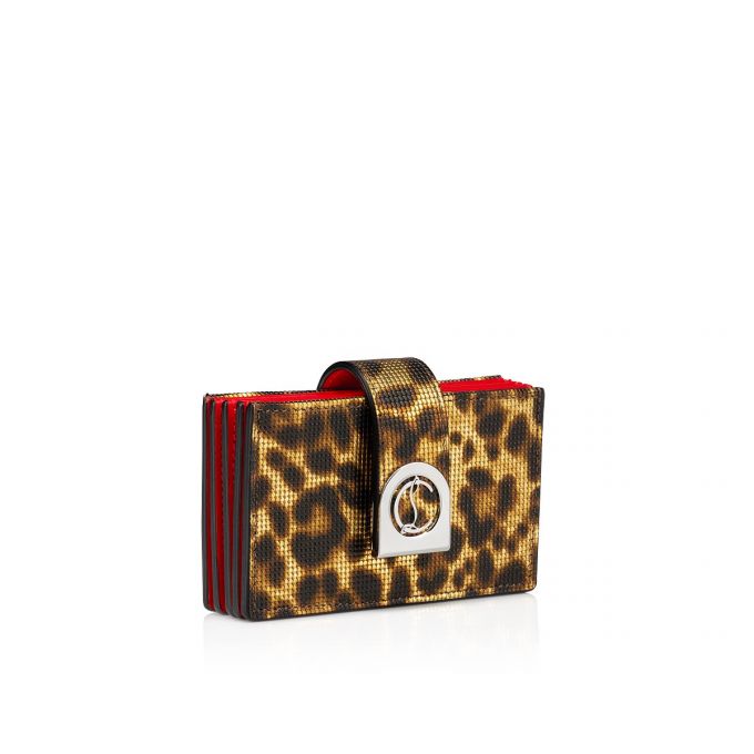 Card Holder Christian Louboutin Elisa Accordeon Card Holder Creative Piele Card Holder Dama Aurii Argintii | RO16752