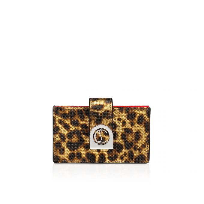 Card Holder Christian Louboutin Elisa Accordeon Card Holder Creative Piele Card Holder Dama Aurii Argintii | RO16752