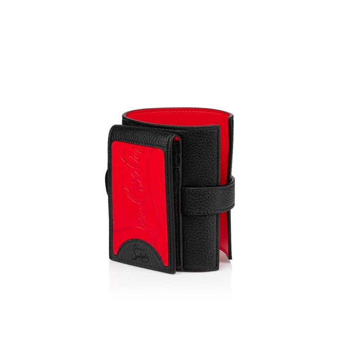 Card Holder Christian Louboutin M Carlos Clasici Piele Card Holder Barbati Rosii Negrii | RO96076