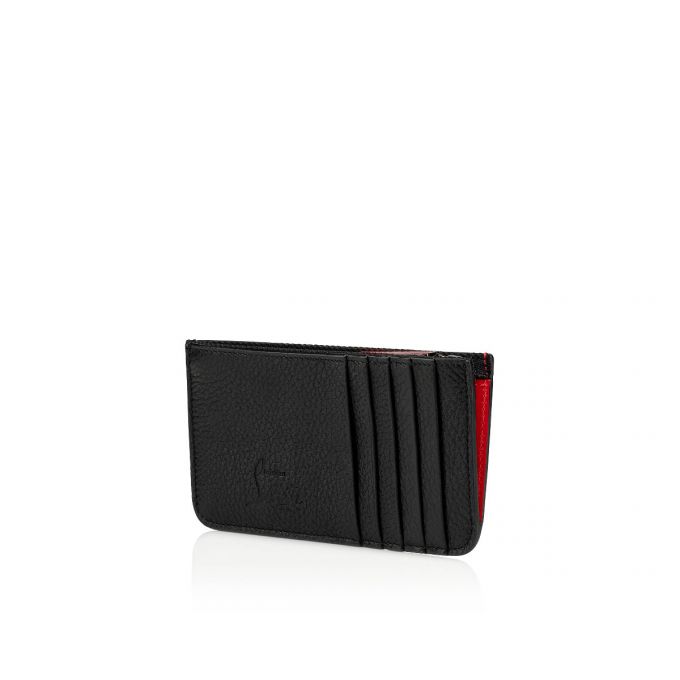 Card Holder Christian Louboutin M Credilou Nv Calf Empire/Spi Clasici Piele Porte Carte Barbati Negrii | RO87603