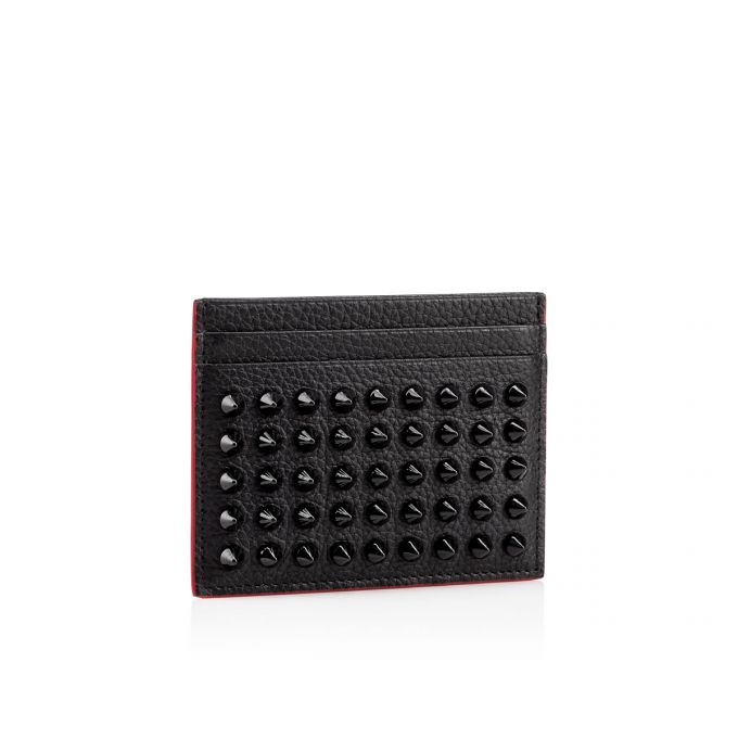 Card Holder Christian Louboutin M Kios Creative Piele Card Holder Barbati Negrii | RO26753