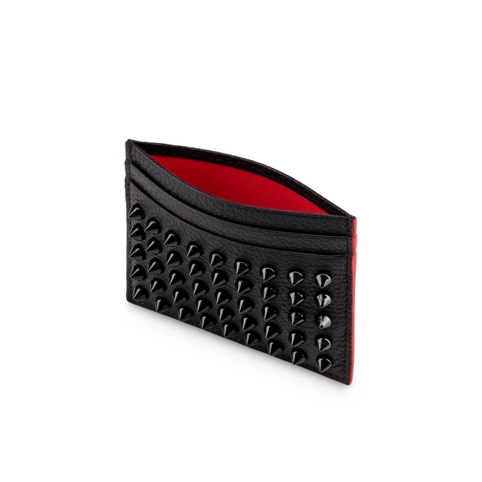 Card Holder Christian Louboutin M Kios Creative Piele Card Holder Barbati Negrii | RO26753