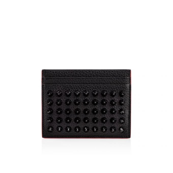 Card Holder Christian Louboutin M Kios Creative Piele Card Holder Barbati Negrii | RO26753