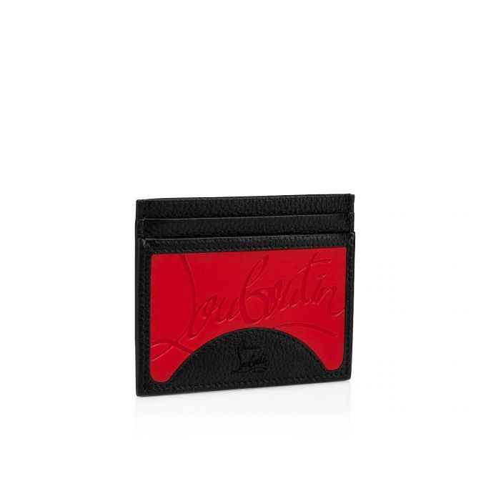 Card Holder Christian Louboutin M Kios Clasici Piele Card Holder Barbati Rosii Negrii | RO97063