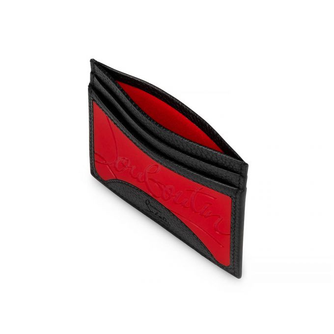 Card Holder Christian Louboutin M Kios Clasici Piele Card Holder Barbati Rosii Negrii | RO97063