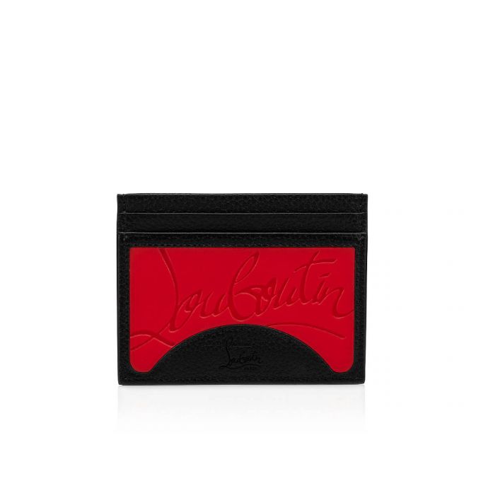 Card Holder Christian Louboutin M Kios Clasici Piele Card Holder Barbati Rosii Negrii | RO97063