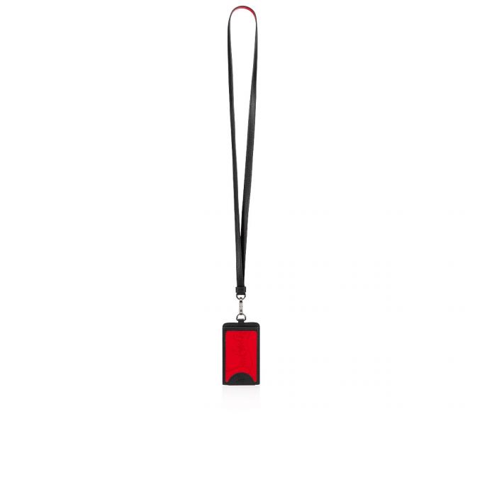 Card Holder Christian Louboutin M Miloucah Clasici Piele Card Holder Barbati Rosii Negrii | RO16360