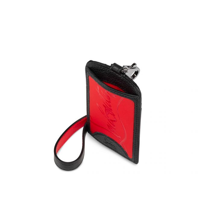 Card Holder Christian Louboutin M Miloucah Clasici Piele Card Holder Barbati Rosii Negrii | RO16360