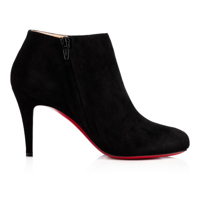 Cizme Christian Louboutin Belle 085 85 Veau Velours Boots Dama Negrii | RO97027