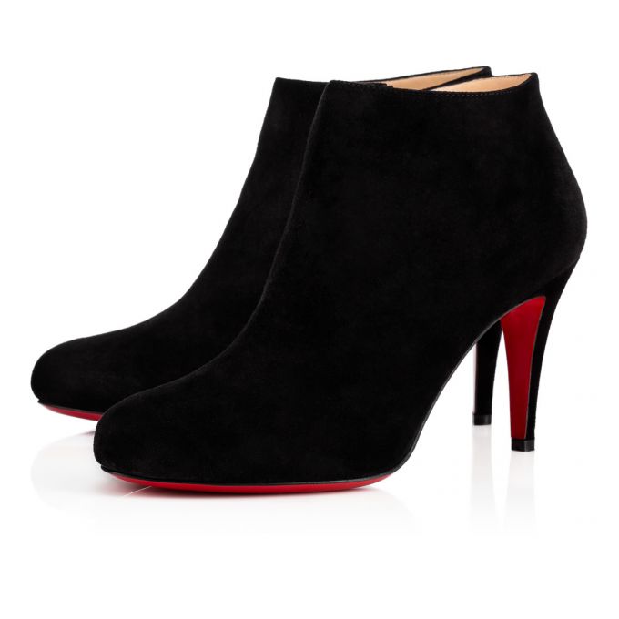 Cizme Christian Louboutin Belle 085 85 Veau Velours Boots Dama Negrii | RO97027