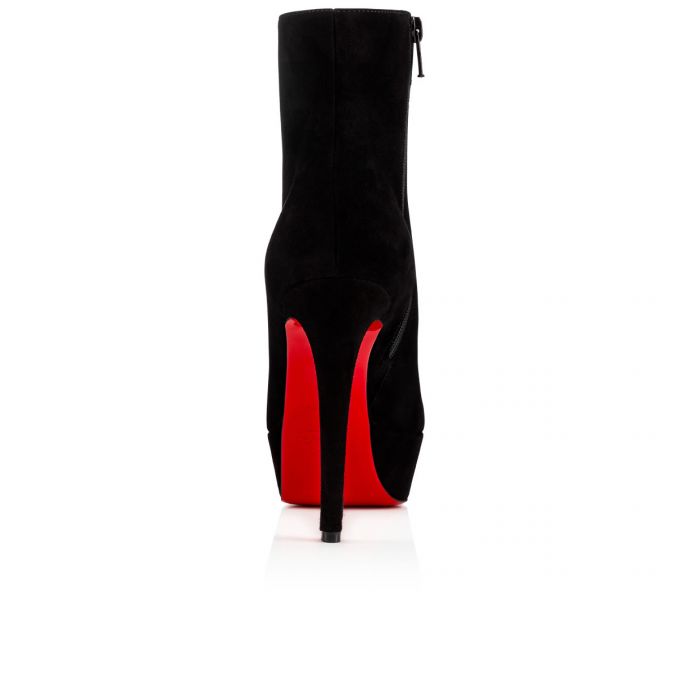 Cizme Christian Louboutin Bianca Booty 120 120 Veau Velours Boots Dama Negrii | RO10977