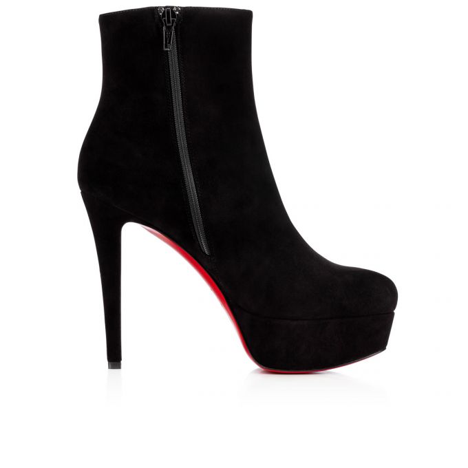 Cizme Christian Louboutin Bianca Booty 120 120 Veau Velours Boots Dama Negrii | RO10977