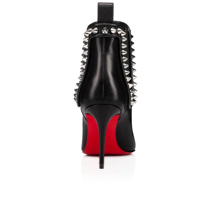 Cizme Christian Louboutin Capaboot 85 Calf Boots Dama Negrii Argintii | RO58468