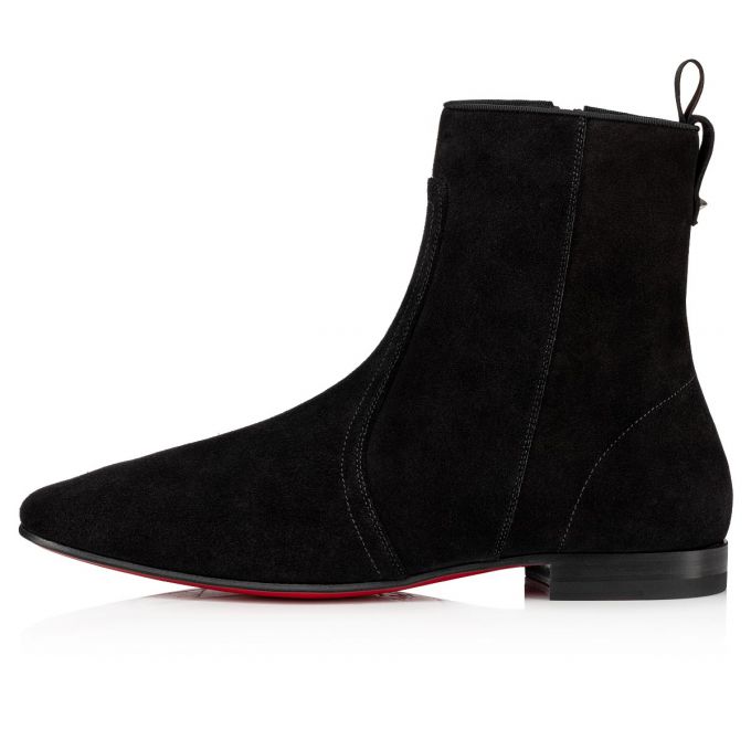 Cizme Christian Louboutin Cardaboot Calf Booty Barbati Negrii | RO66038