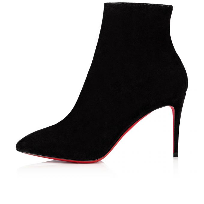 Cizme Christian Louboutin Eloise Booty 085 85 Veau Velours Boots Dama Negrii | RO66320