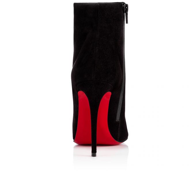 Cizme Christian Louboutin Eloise Booty 100 100 Veau Velours Boots Dama Negrii | RO35855