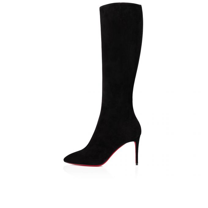 Cizme Christian Louboutin Eloise Botta 085 85 Veau Velours Boots Dama Negrii | RO22135