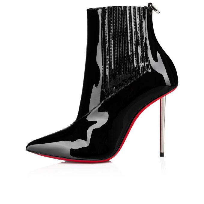 Cizme Christian Louboutin Epic Boot 100 Lacuita Boots Dama Negrii | RO86618