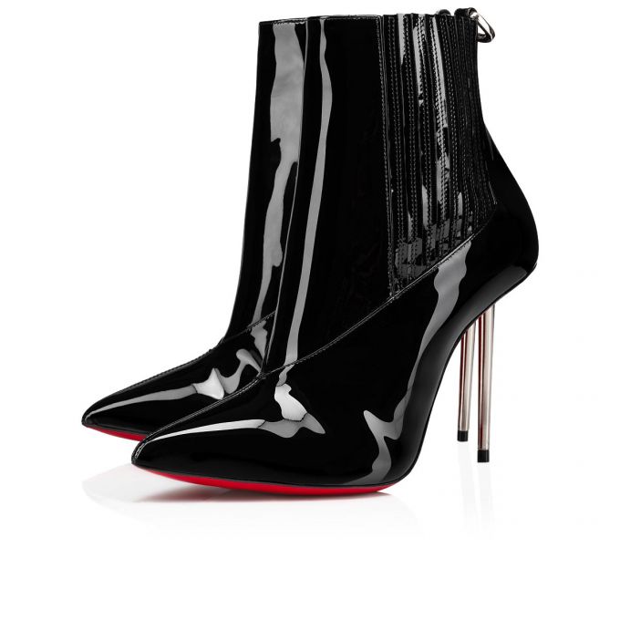 Cizme Christian Louboutin Epic Boot 100 Lacuita Boots Dama Negrii | RO86618