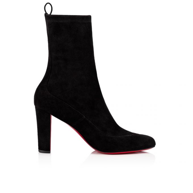 Cizme Christian Louboutin Gena Bootie 085 85 Veau Velours Boots Dama Negrii | RO04194