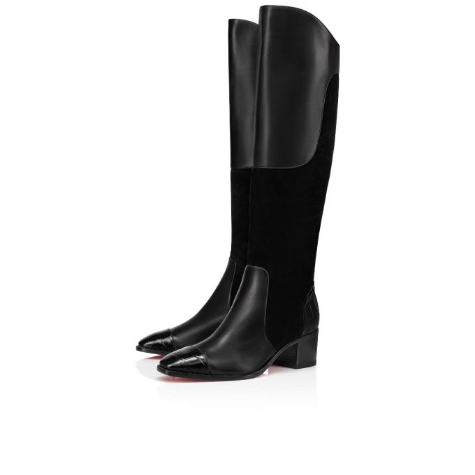 Cizme Christian Louboutin Mosaica 55 Calf Boots Dama Negrii | RO36216