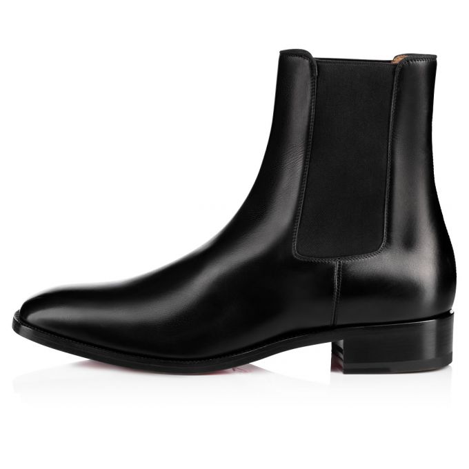 Cizme Christian Louboutin Samson 000 Calf Booty Barbati Negrii | RO23151