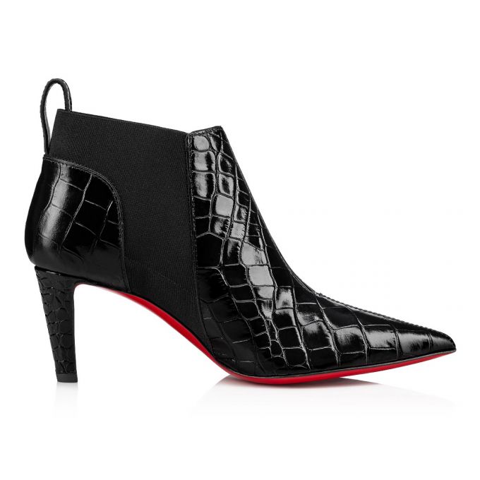 Cizme Christian Louboutin Tchakaboot 70 Calf Boots Dama Negrii | RO00935