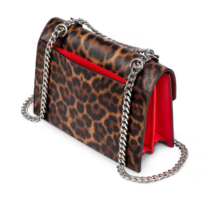 Cross Body Bags Christian Louboutin Elisa Small Creative Piele Cross Body Bags Dama Maro Rosii Argintii | RO41392