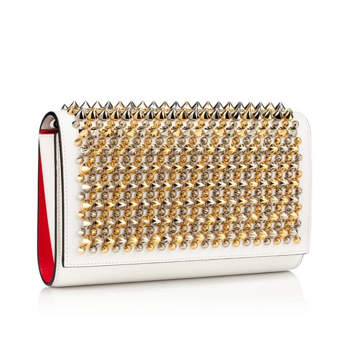 Cross Body Bags Christian Louboutin Paloma Clutch Clasici Piele Cross Body Bags Dama Albi Colorati | RO12614