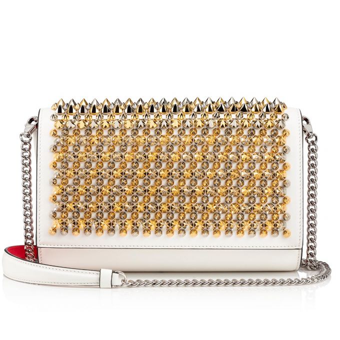 Cross Body Bags Christian Louboutin Paloma Clutch Clasici Piele Cross Body Bags Dama Albi Colorati | RO12614