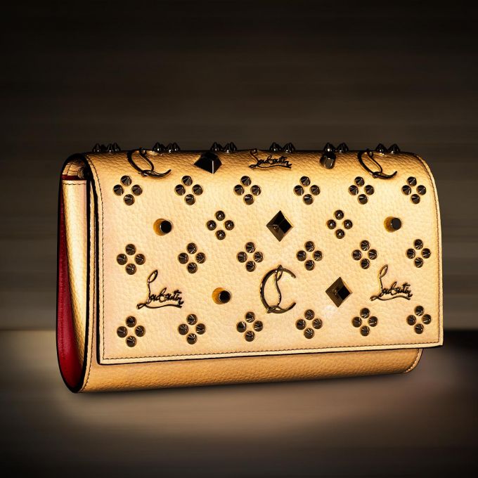 Cross Body Bags Christian Louboutin Paloma Clutch Creative Fabric Cross Body Bags Dama Bej Aurii | RO32055