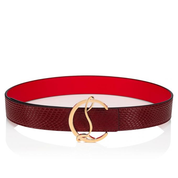 Curea Christian Louboutin W Cl Logo Belt Creative Piele Belts Dama Visinii Aurii | RO21720