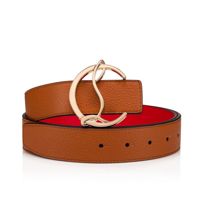 Curea Christian Louboutin W Cl Logo Belt Clasici Piele Belts Dama Maro Aurii | RO89151