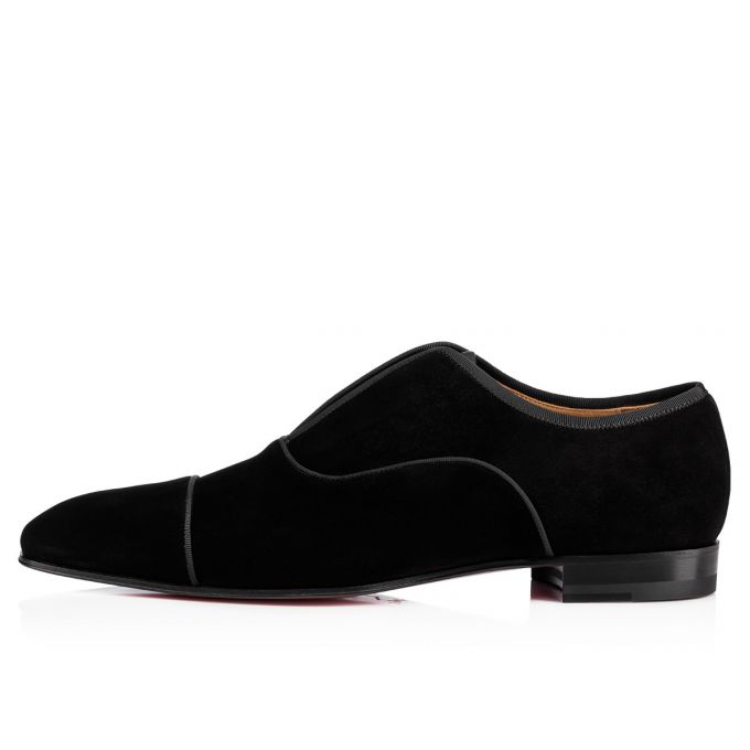 Derby Christian Louboutin Alpha Male 000 Veau Velours Derby Barbati Negrii | RO89135