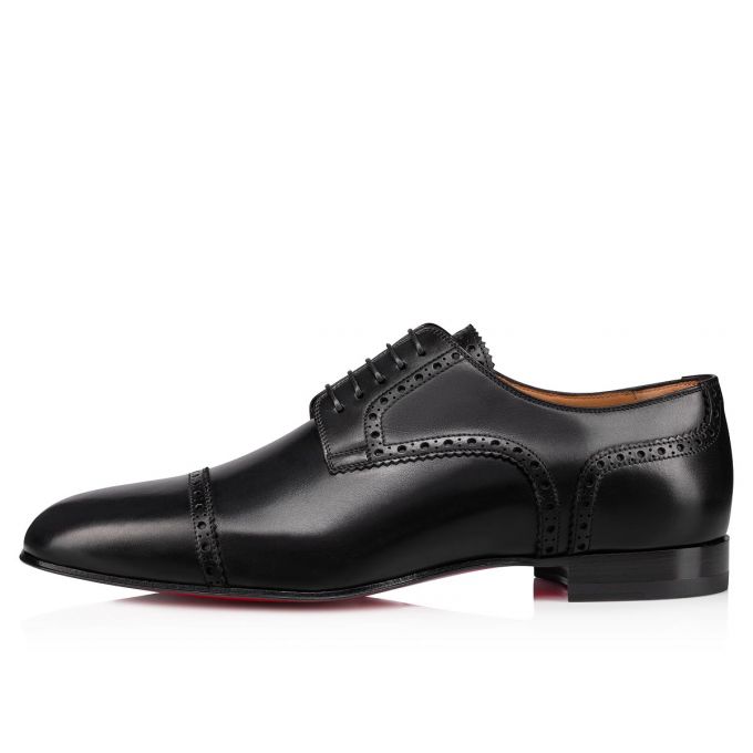 Derby Christian Louboutin Eygeny Calf Derby Barbati Negrii | RO98713