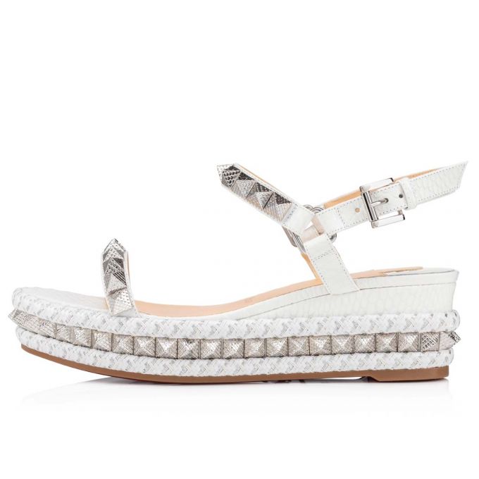 Espadrilles Christian Louboutin Pyraclou 60 Calf Espadrilles Dama Albi | RO33654