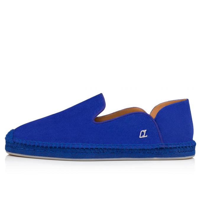 Espadrilles & Sandals Christian Louboutin Espadon Calf Espadrilles Barbati Albastri | RO18506