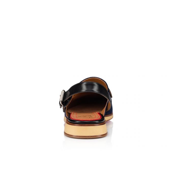 Espadrilles & Sandals Christian Louboutin Tricoto Calf Espadrilles Barbati Albastri Negrii | RO41594