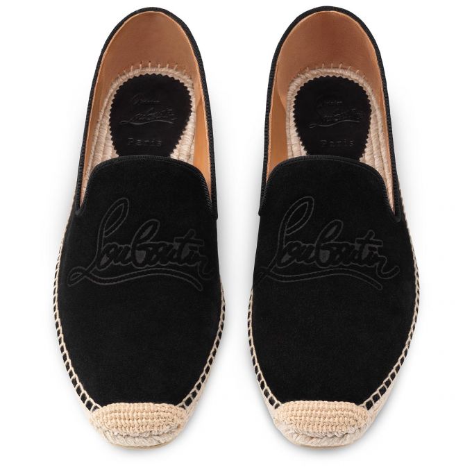 Espadrilles & Sandals Christian Louboutin Esparadra Calf Espadrilles Barbati Negrii | RO42987