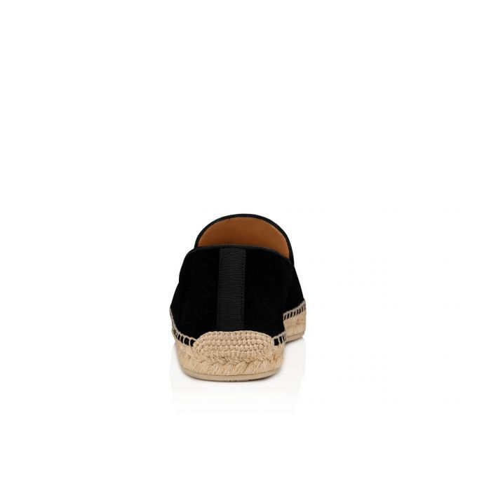 Espadrilles & Sandals Christian Louboutin Nanou Orlato 000 Calf Espadrilles Barbati Negrii | RO65217