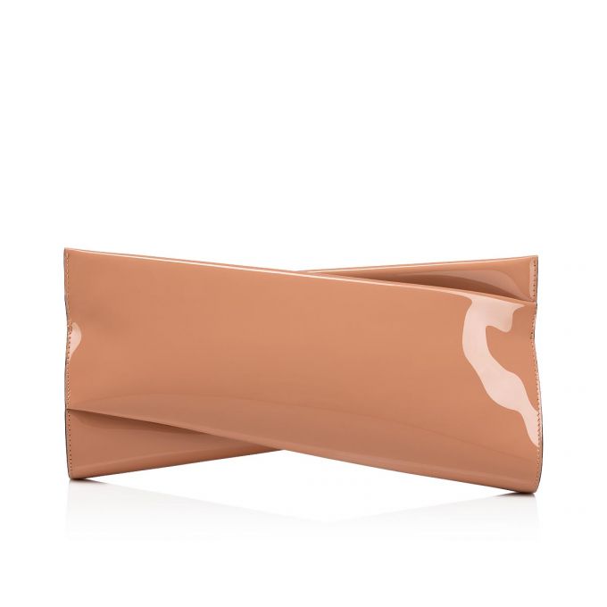 Evening Bags Christian Louboutin Loubitwist Clutch Clasici Piele Evening Bags Dama Bej | RO13161