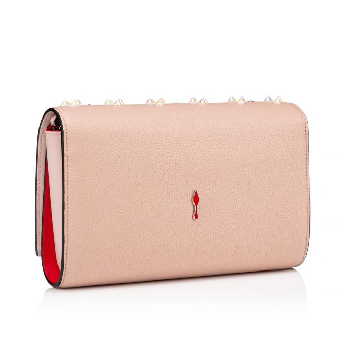 Evening Bags Christian Louboutin Paloma Clutch Clasici Piele Evening Bags Dama Roz Aurii Albi | RO37127